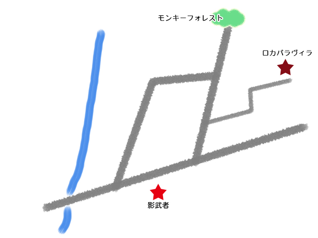 バリ島ウブドの和食レストラン影武者の地図 バリ島ウブドの和食レストラン影武者の地図